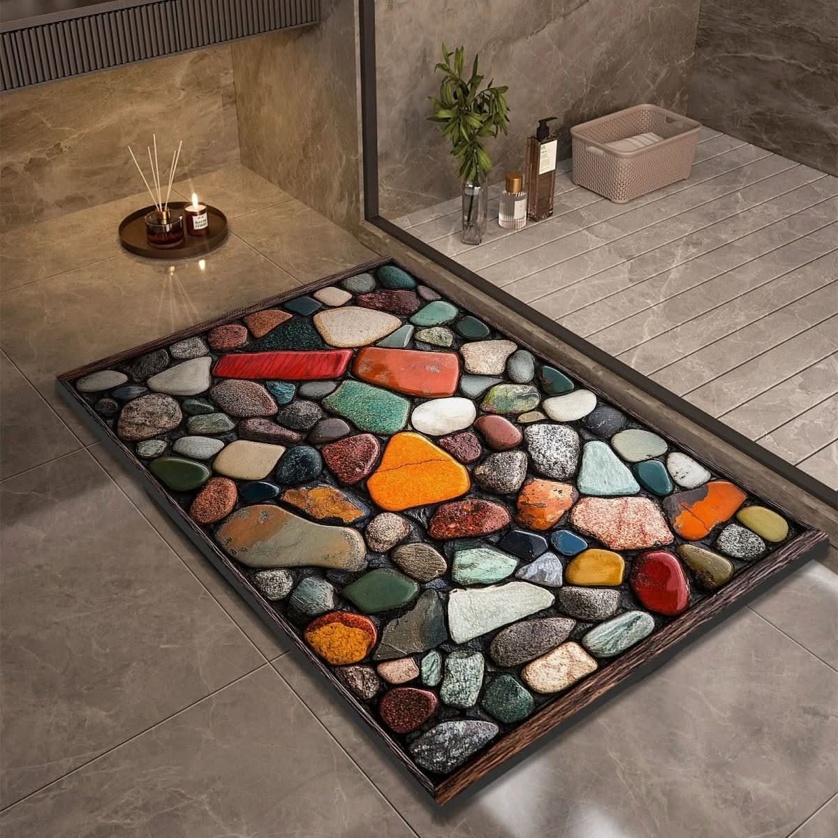 Grip Soft Bathroom Mat - Fast Drying, Anti Slip, Various Sizes - Luxicro