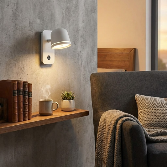 Adjustable Brightness LED Wall Lamp with Flexible Arm - Luxicro