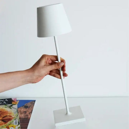 Compact Wireless LED Desk Lamp with Touch & Rechargeable Battery - Luxicro