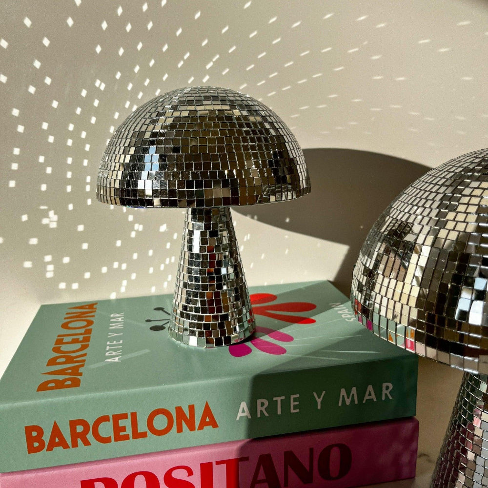 Funky Mirror Ball Lamp - Vintage Home Light Fixture - Luxicro