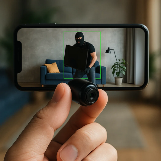 Compact Spy Cam with Audio for Home Security - Luxicro