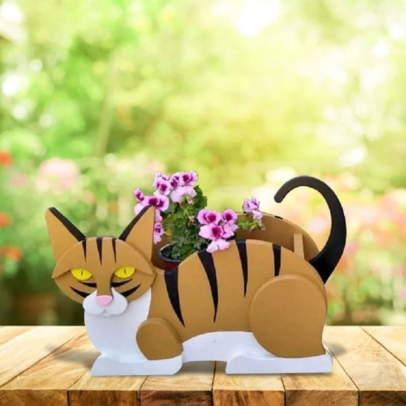 Cute Kitty Garden Planter Set