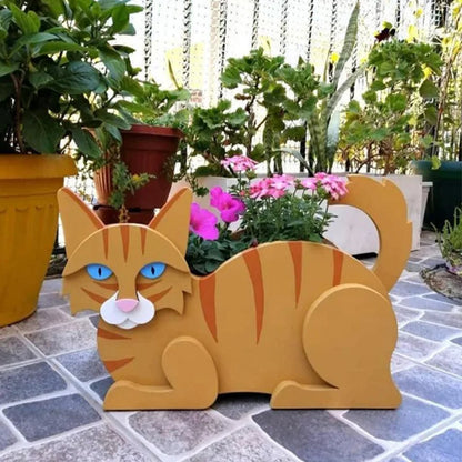 Cute Kitty Garden Planter Set