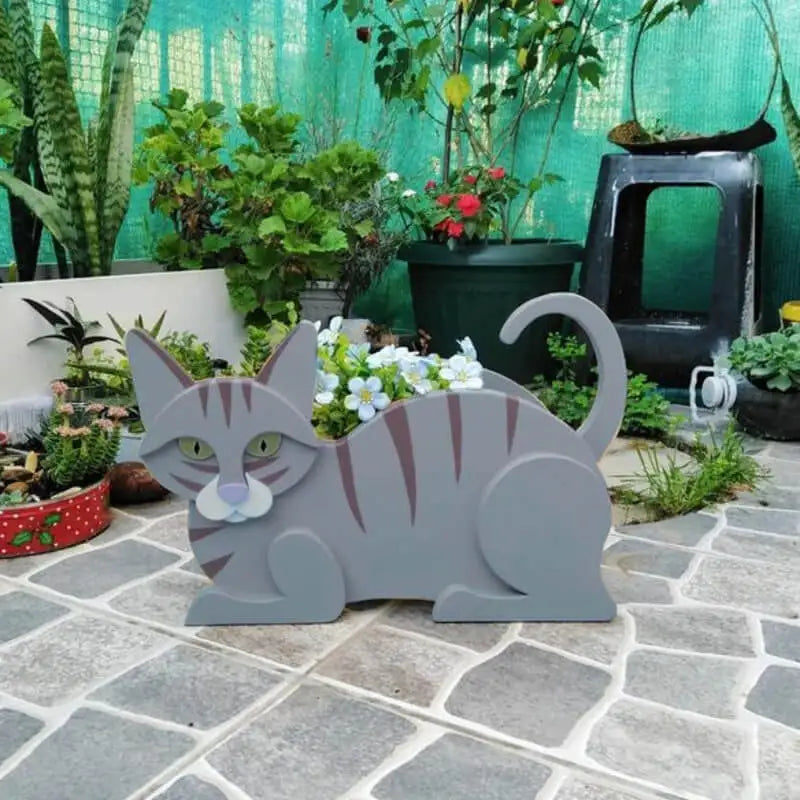 Cute Kitty Garden Planter Set