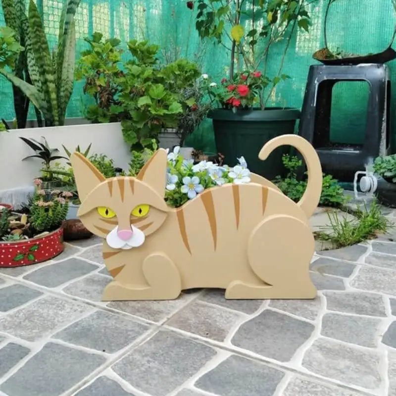 Cute Kitty Garden Planter Set