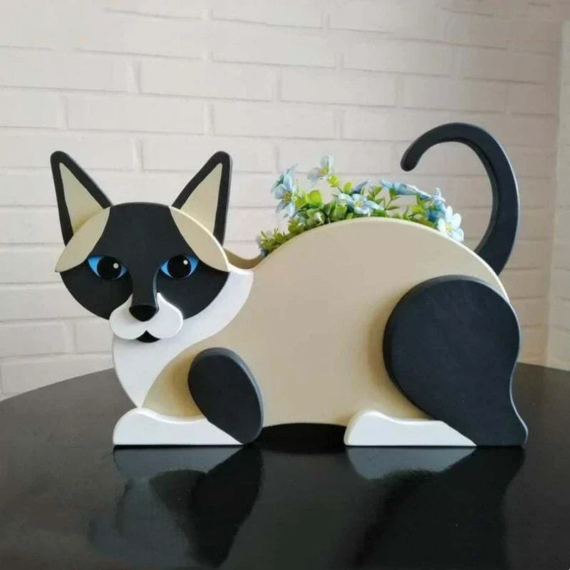 Cute Kitty Garden Planter Set