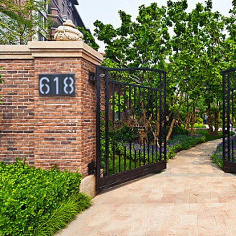 Energy Efficient Outdoor House Number Plate
