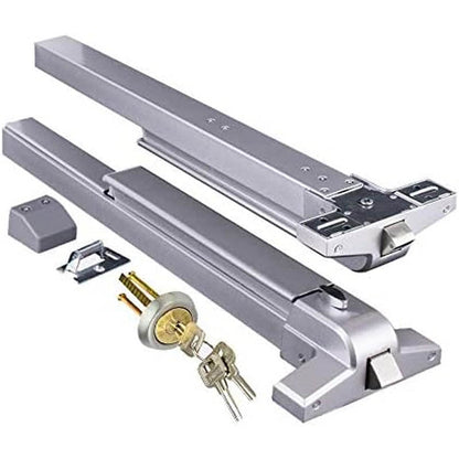 Heavy Duty Emergency Exit Door Bar with Lock - Luxicro