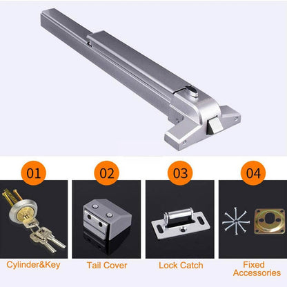 Heavy Duty Emergency Exit Door Bar with Lock