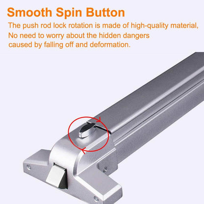 Heavy Duty Emergency Exit Door Bar with Lock