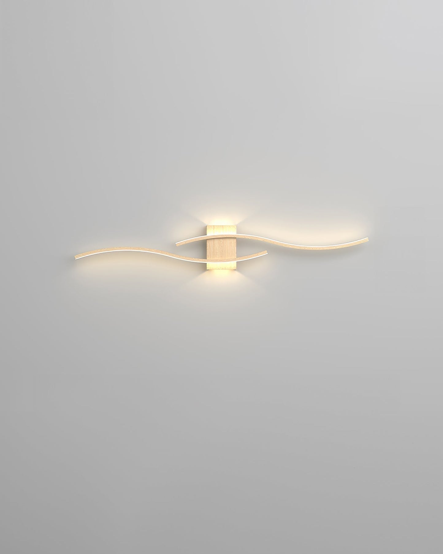 Natural Wooden Slim LED Wall Lamp for Home Decor