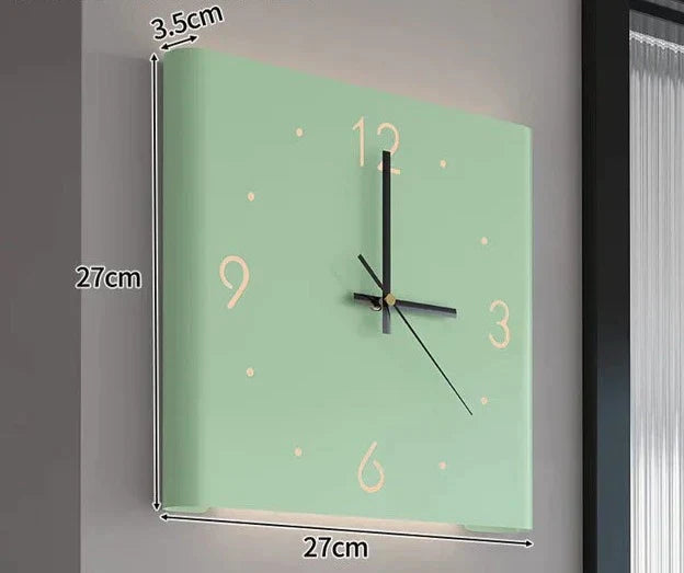 Contemporary LED Illuminated Square Clock