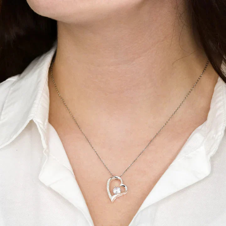 Beautiful Rose Wooden Box with 14k Gold Pendant Necklace