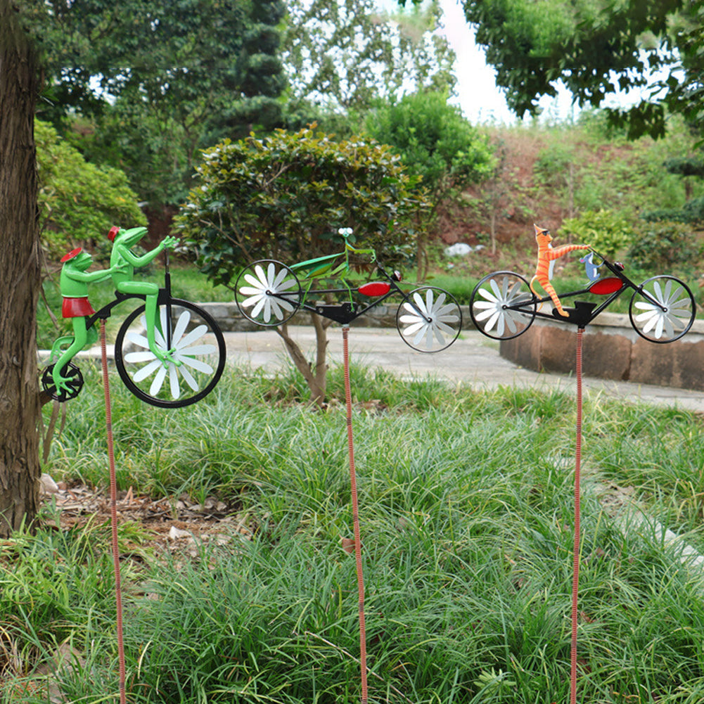 Vibrant Outdoor Yard Windmill Decor