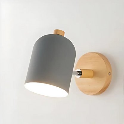 Rustic Wooden Wall Light Fixture