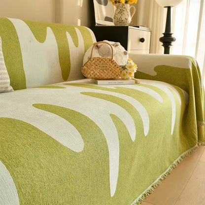 Vibrant Soft Chenille Couch Cover