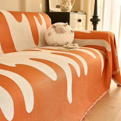 Vibrant Soft Chenille Couch Cover