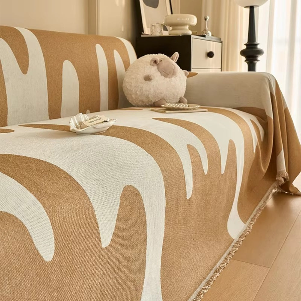 Vibrant Soft Chenille Couch Cover