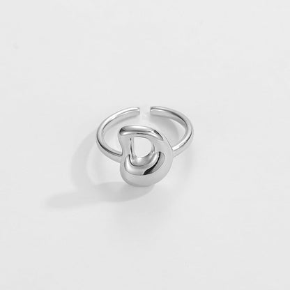 Stylish Monogram Letter Ring