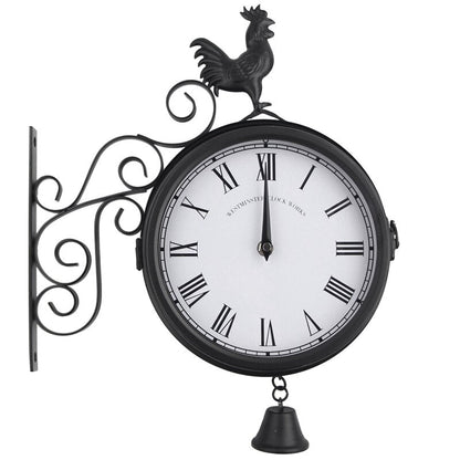 Classic Double Sided Round Wall Clock