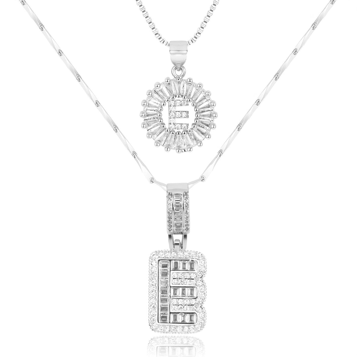 Fine 14k Gold Initial Diamond Pendant Necklace