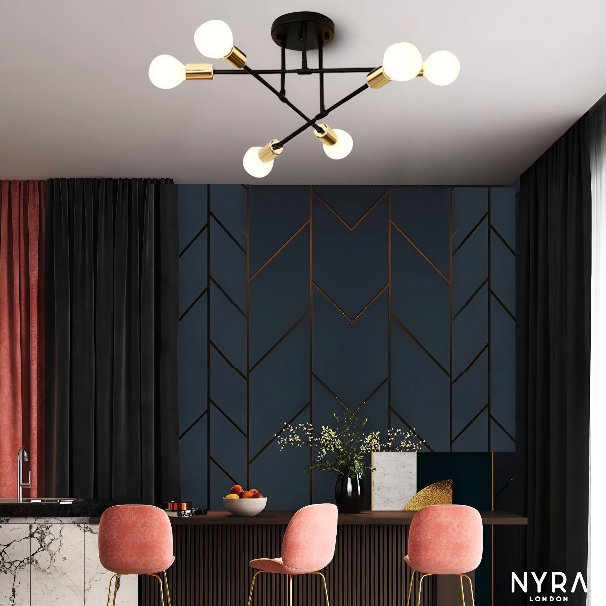Bright 8-Light Modern Chandelier for Living Room - Luxicro