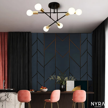 Bright 8-Light Modern Chandelier for Living Room - Luxicro