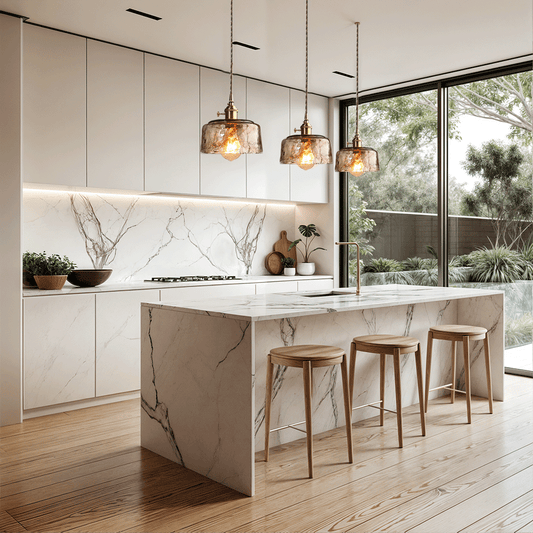 Bright Glass Pendant Light For Kitchen And Bathroom - Luxicro