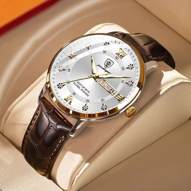 Waterproof Men's Stainless Steel Analog Watch