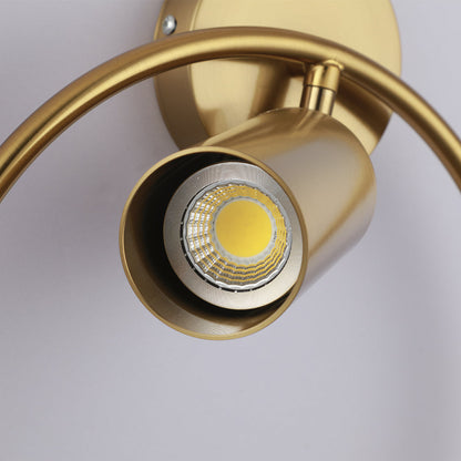 Elegant Golden LED Sconce Light