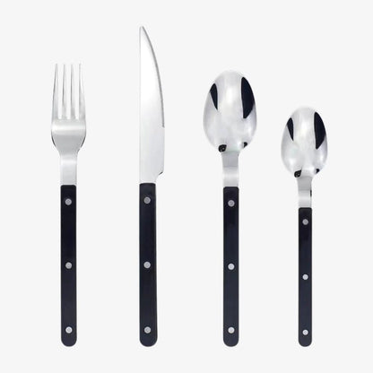Custom Engraved 24 Piece Silver Cutlery Set - Luxicro