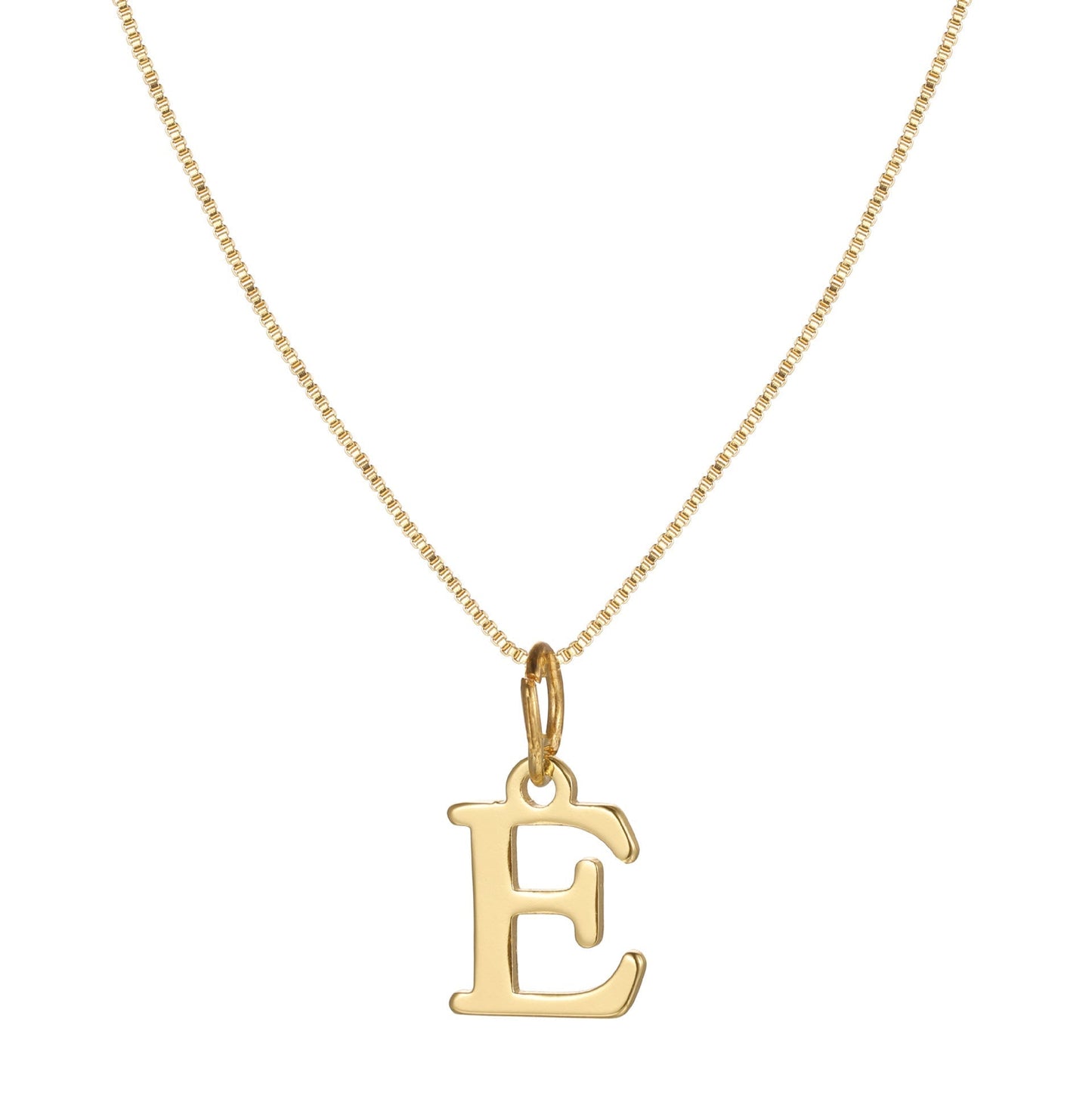 Classic 14k Gold Monogram Pendant Necklace
