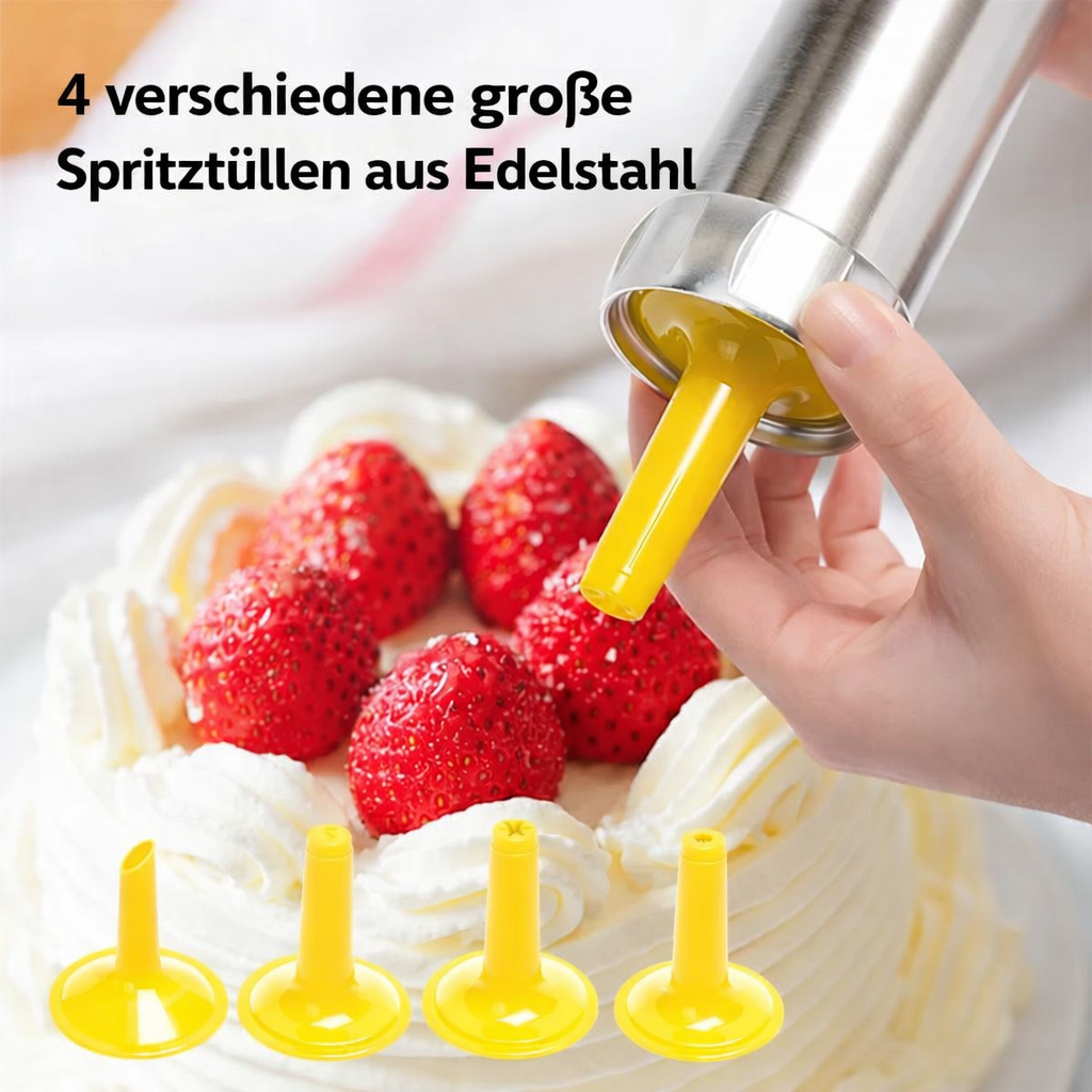 Deluxe Cookie Press with 20 Shapes and 4 Nozzles