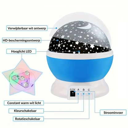Cosmic LED Night Light with Music and Color Changing Effects
