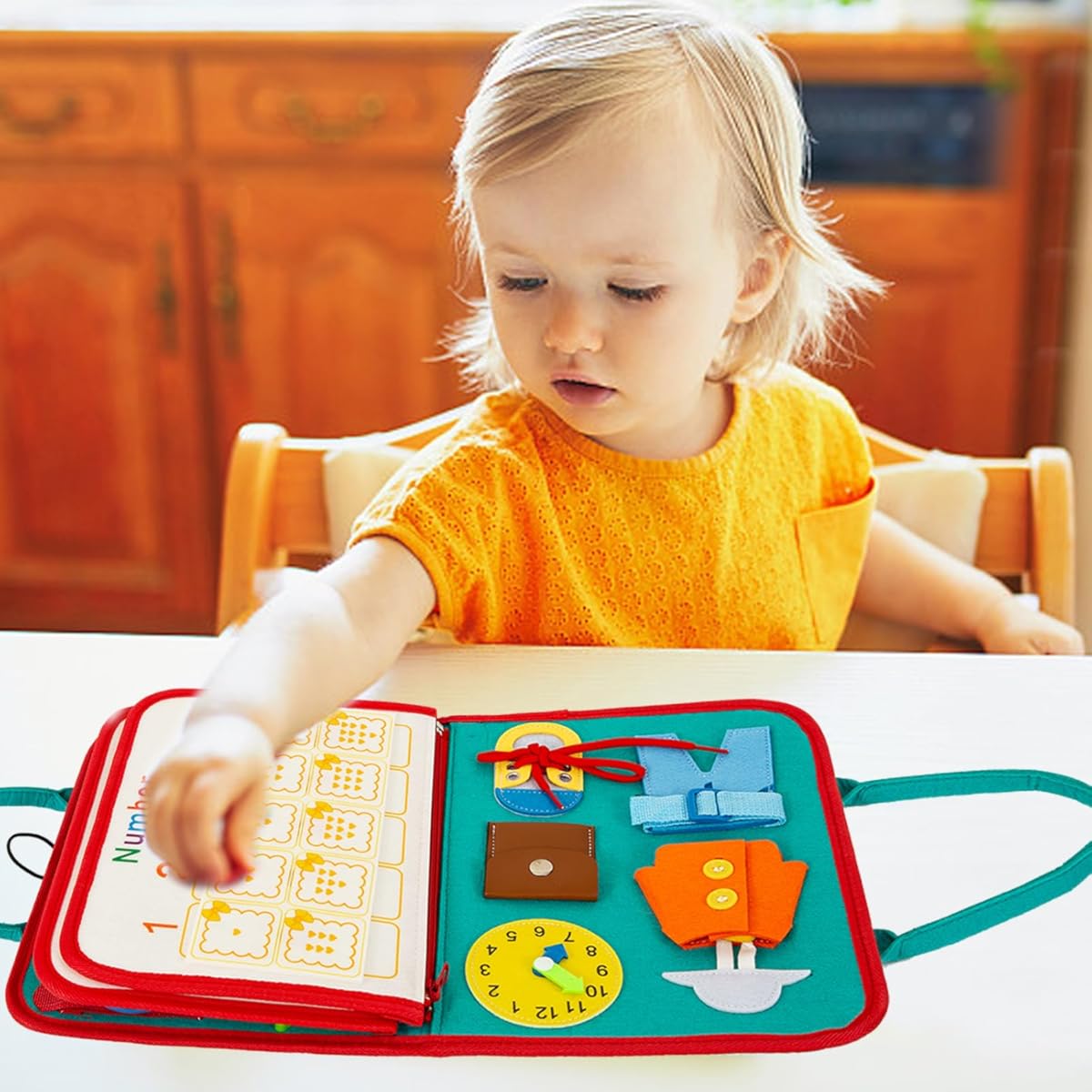 Fun Interactive Learning Book for Kids with Colorful Pages - Luxicro