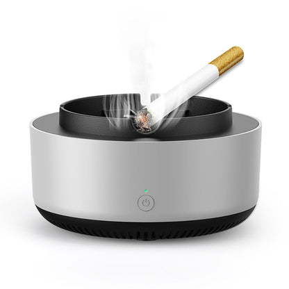Compact Air Purifying Electric Ashtray with Odor Control - Luxicro