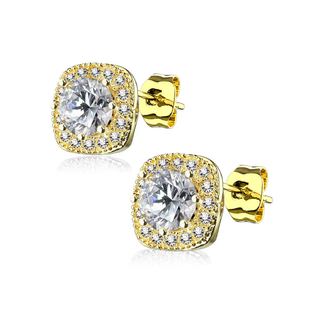 Beautiful Gold Drop Earrings - Luxicro