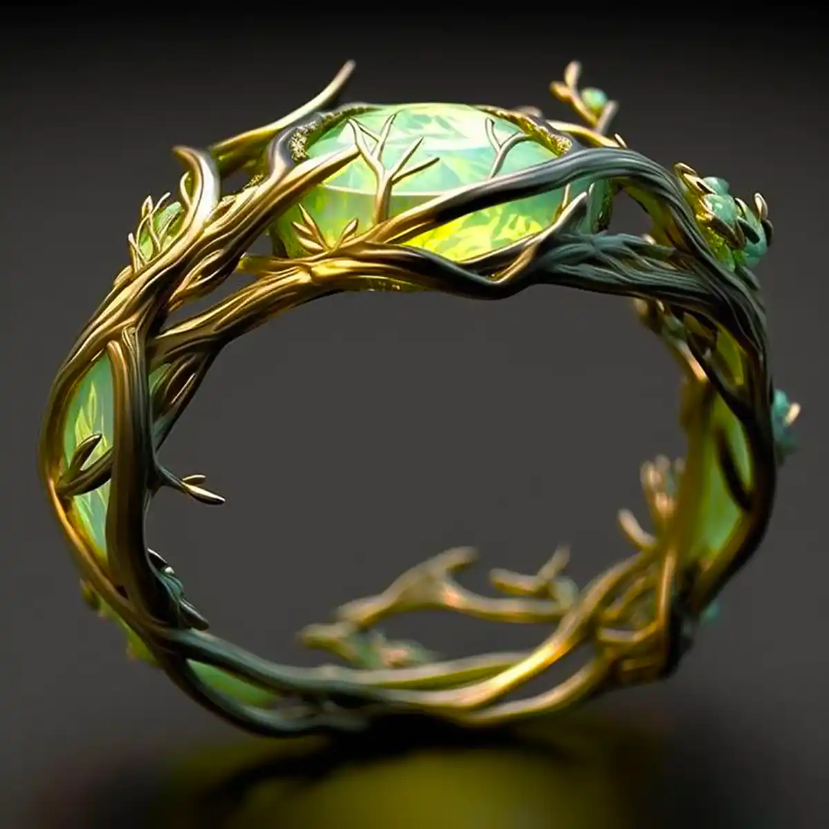 Beautiful Emerald Gemstone Ring - Luxicro