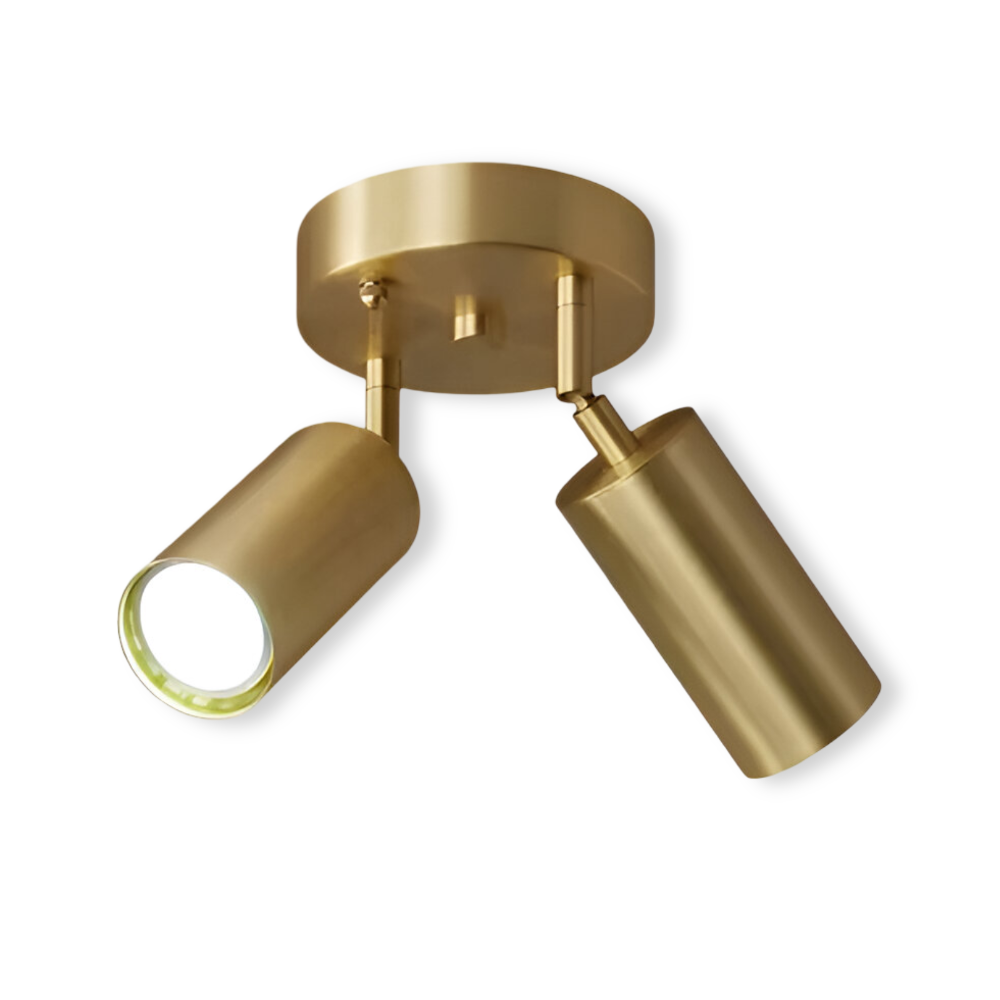 Elegant Brass LED Ceiling Lamp Fixtures - Luxicro