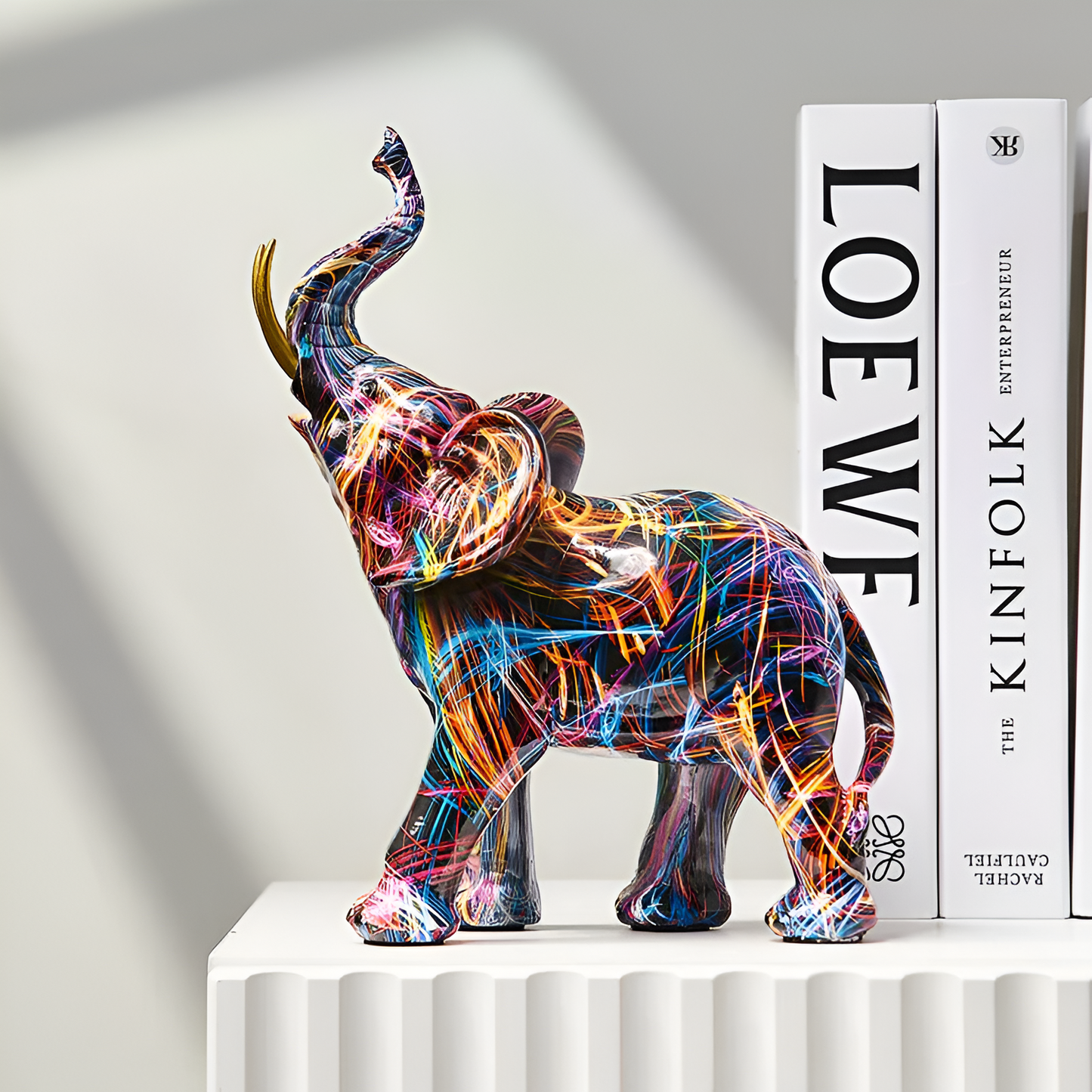 Bright Elephant Decorative Statue