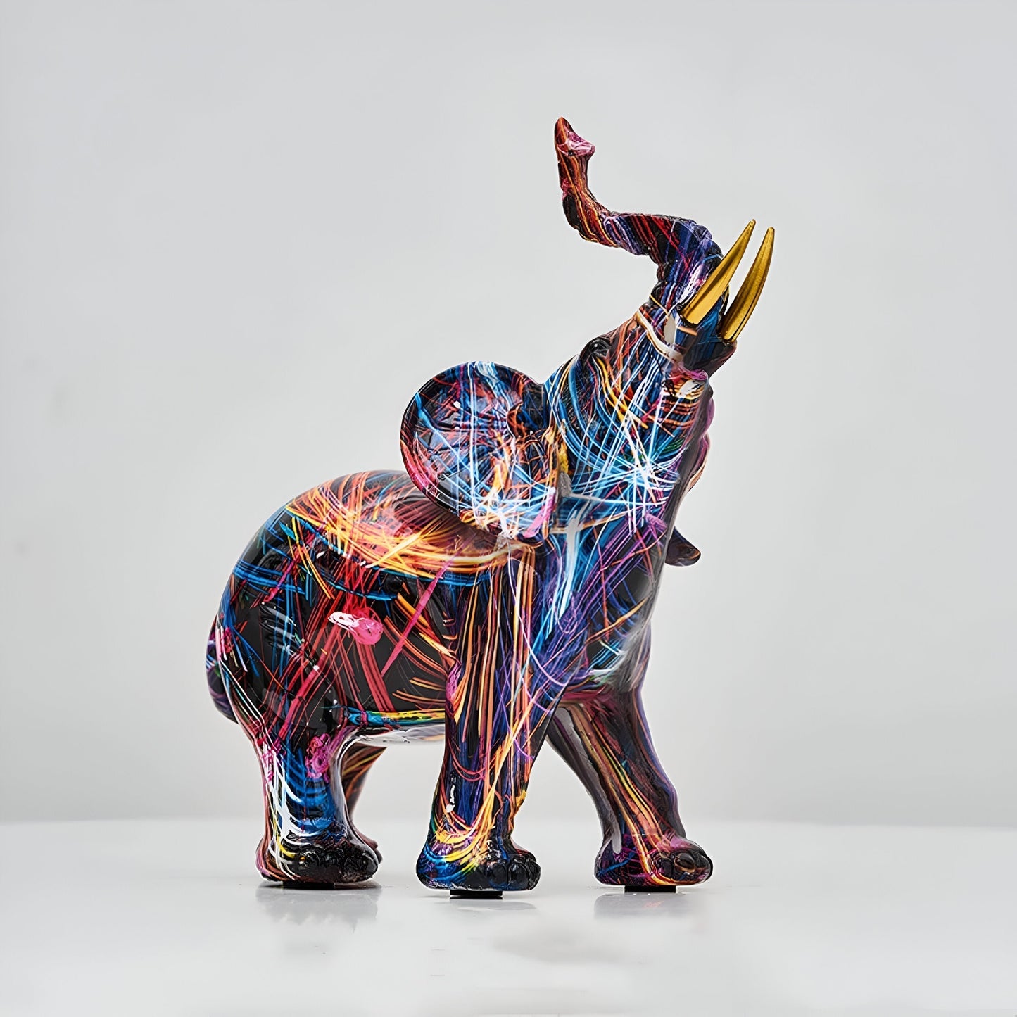 Bright Elephant Decorative Statue