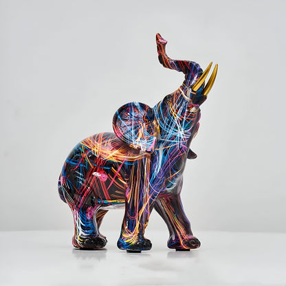 Bright Elephant Decorative Statue