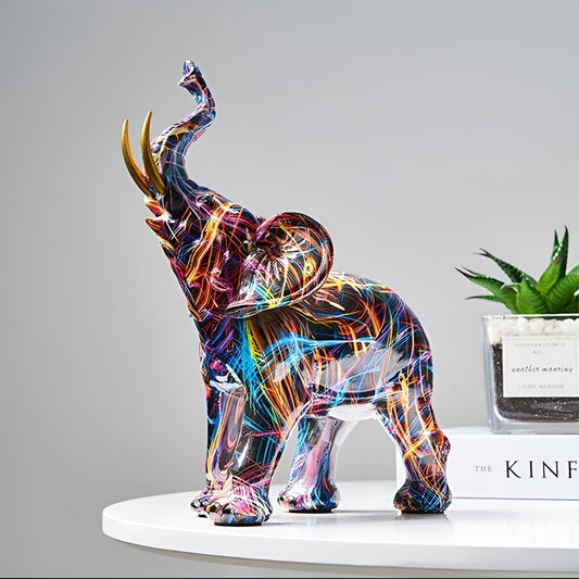 Bright Elephant Decorative Statue - Luxicro