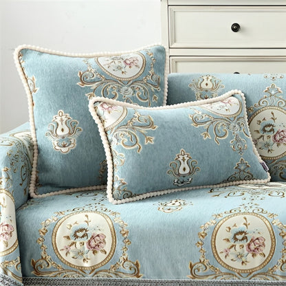 Soft Chenille Beaded Throw Pillow Cover