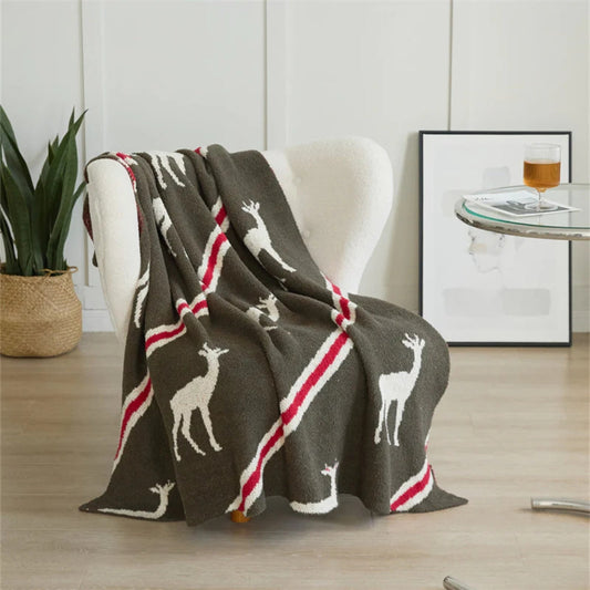 Cozy Forest Deer Throw Blanket - Luxicro
