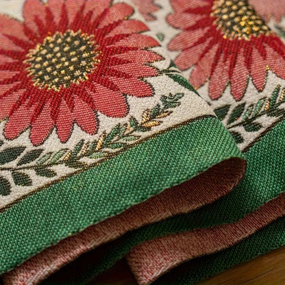Decorative Floral Fringe Table Runner