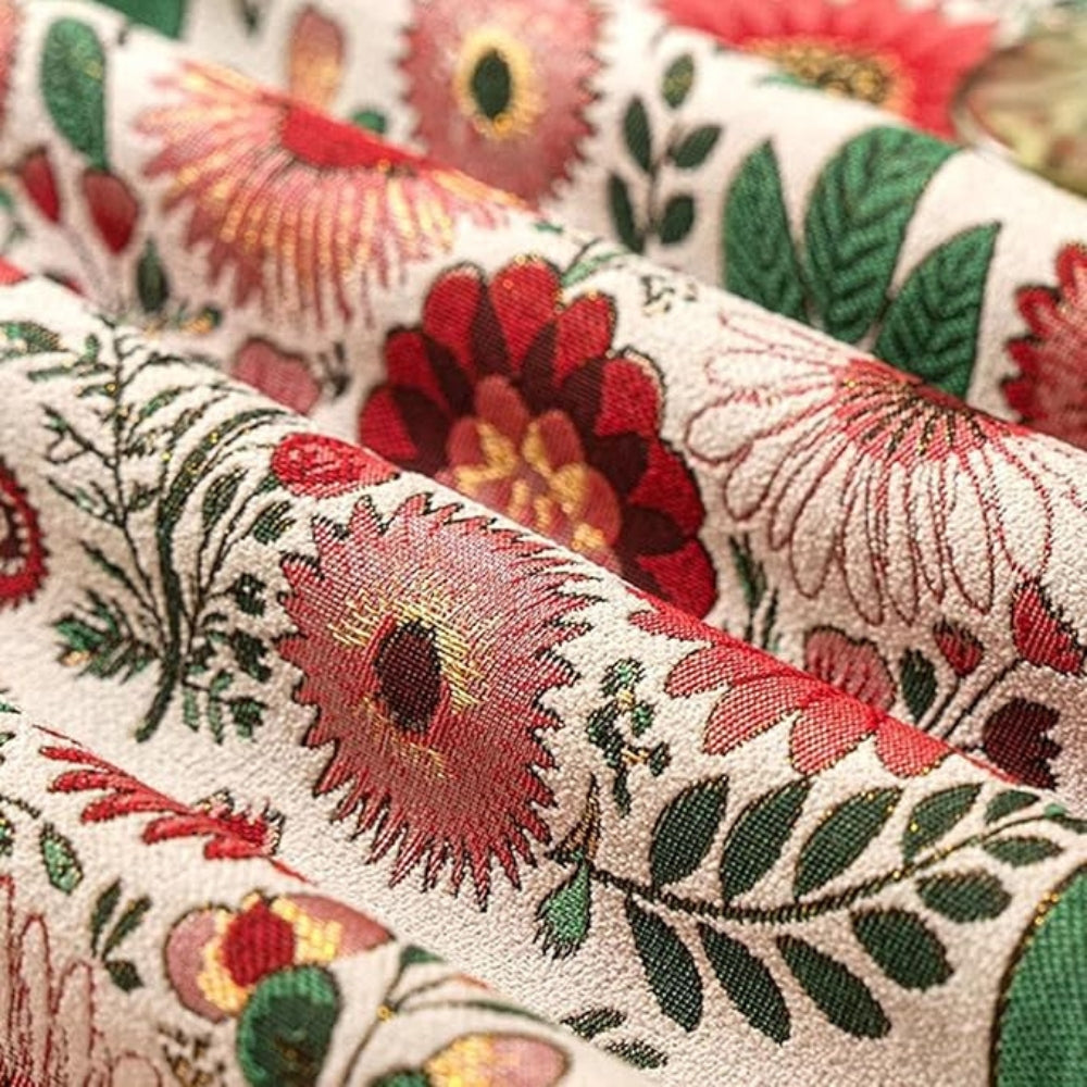 Decorative Floral Fringe Table Runner