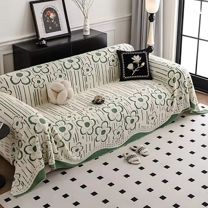 Decorative Floral Couch Slipcover