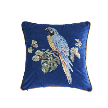 Vibrant Floral Print Throw Pillow