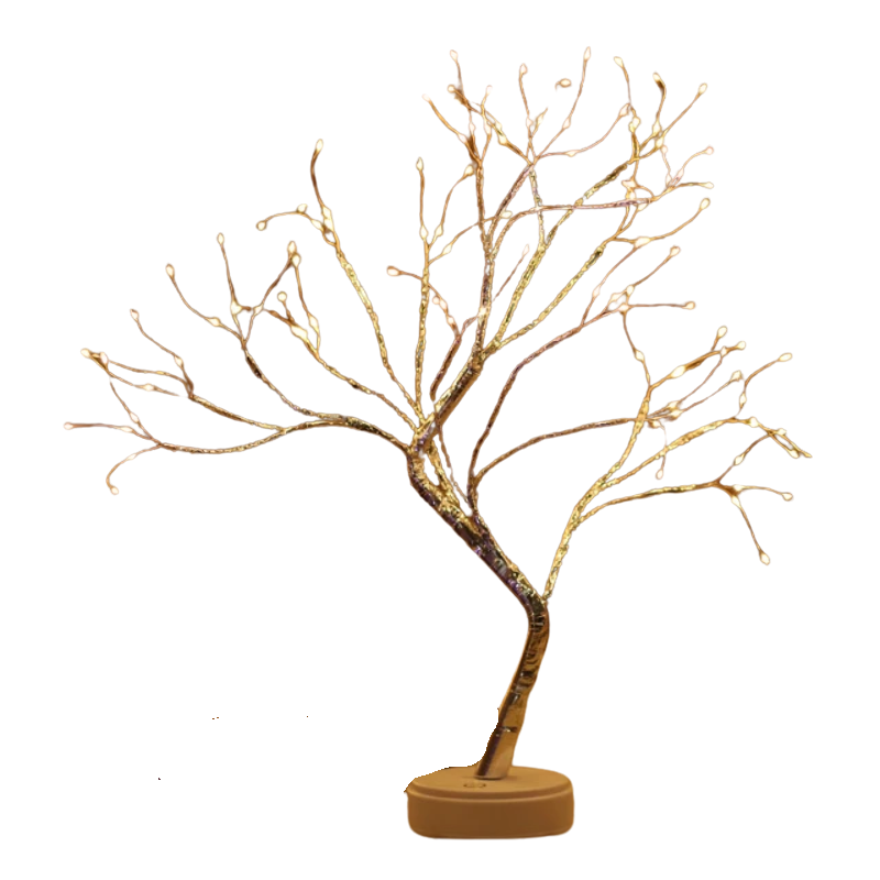 Warm String Table Lamp with Hanging Decorations - Luxicro